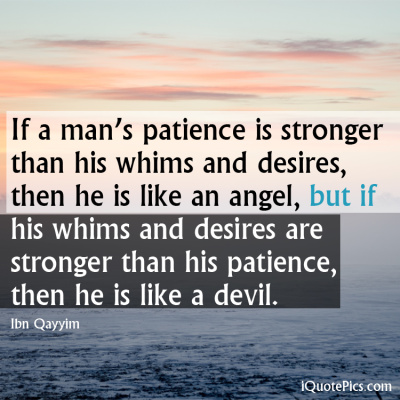 Picture with quote of If a man